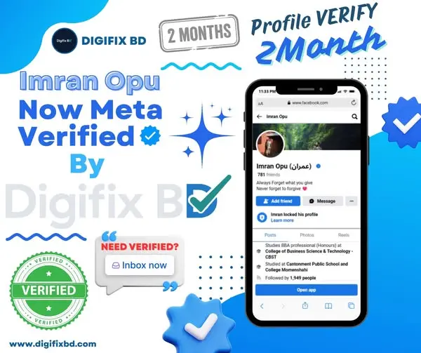 Official Meta Verified Blue Badge Setup for Imran Opu