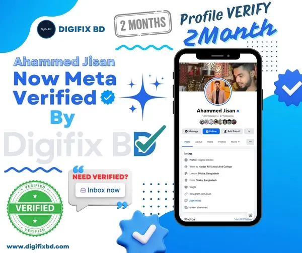 Meta Verified Blue Badge Setup for Ahammed Jisan