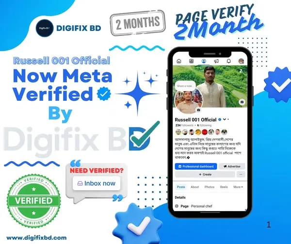 Official Facebook Page Meta Verified Setup for Russell 001 Official