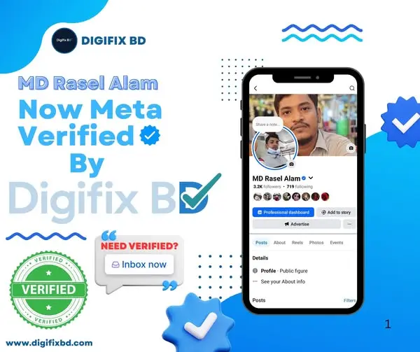 Meta Verified Blue Badge Verification for MD Rasel Alam