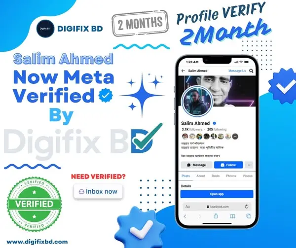 Personal Profile Meta Verified Badge Onboarding for Salim Ahmed