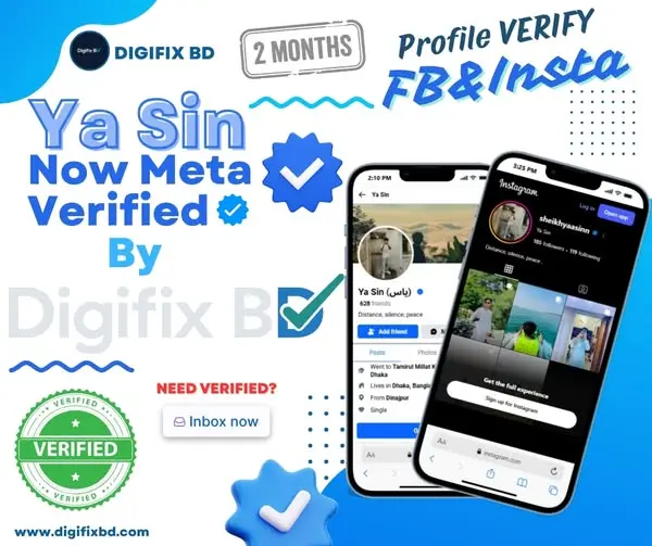 Facebook Profile Meta Verified Onboarding for Ya Sin