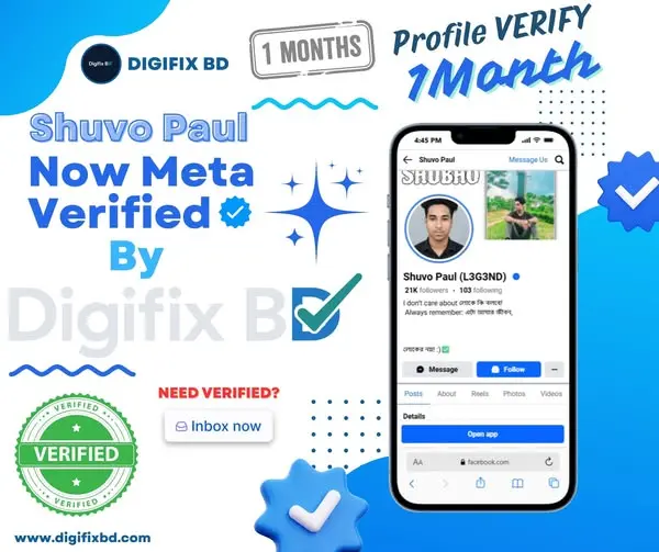 Personal Profile Meta Verified Onboarding for Shuvo Paul