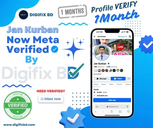 Facebook Profile Meta Verified Enrollment for Jan Kurban
