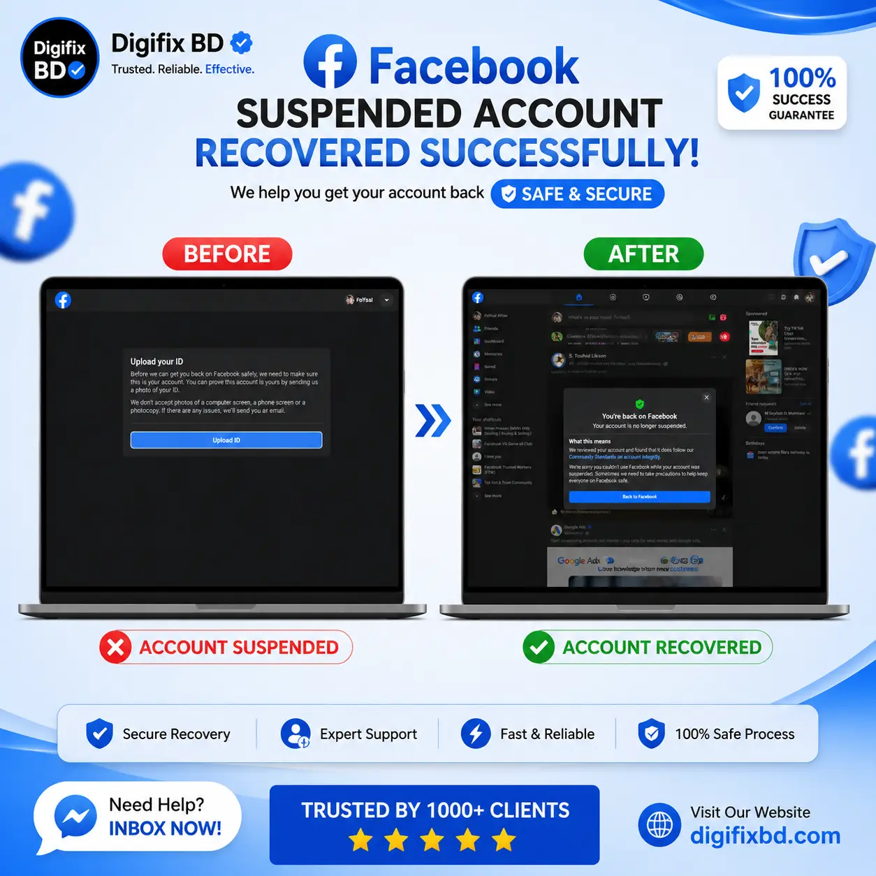 Disabled Facebook Profile Recovery for FoYsal AfrAn