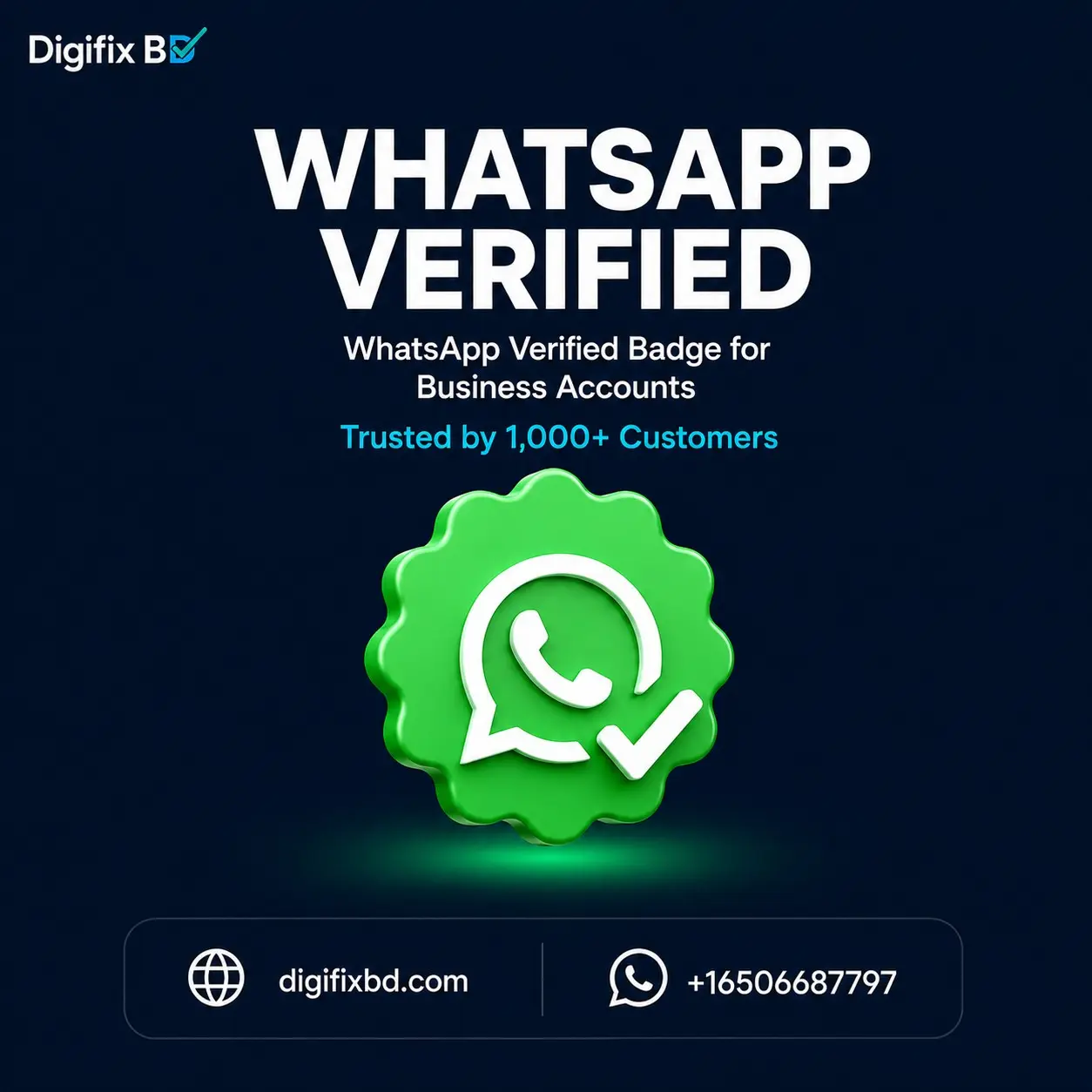 WhatsApp Meta Verify Service – অফিশিয়াল গ্রিন ব্যাজ ভেরিফিকেশন সেটআপ Subscription Plan