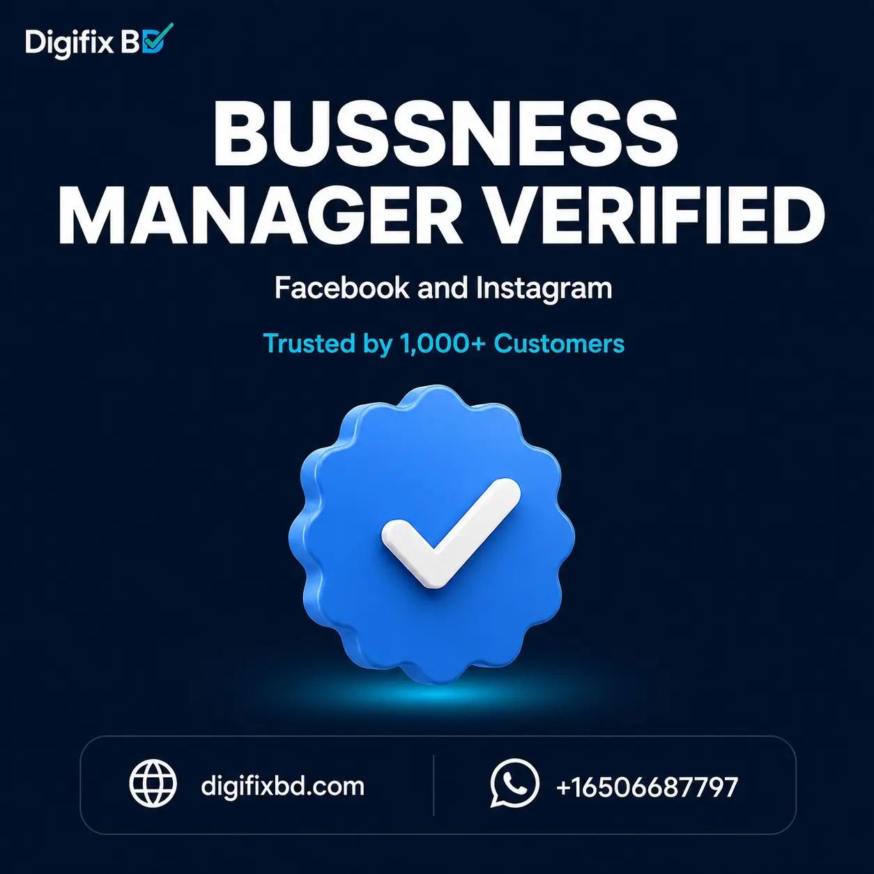 Facebook Business Manager Verify Service – ভেরিফায়েড বিএম প্রফেশনাল সেটআপ Subscription Plan
