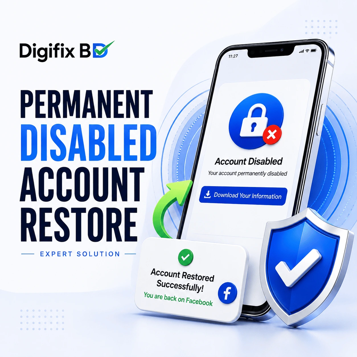 Facebook Permanent Disabled Account Restore – পার্মানেন্ট ডিজেবল আইডি রিকভারি Subscription Plan
