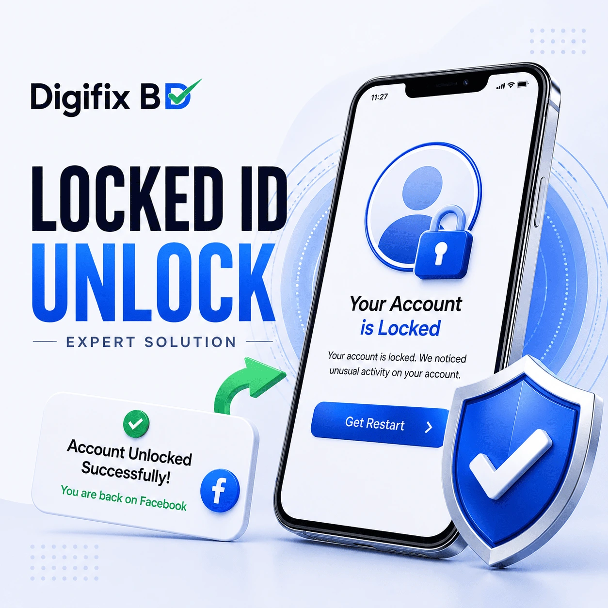 Facebook Locked ID Unlock – ফেসবুক লক ও টু-ফ্যাক্টর আনলক সার্ভিস Subscription Plan