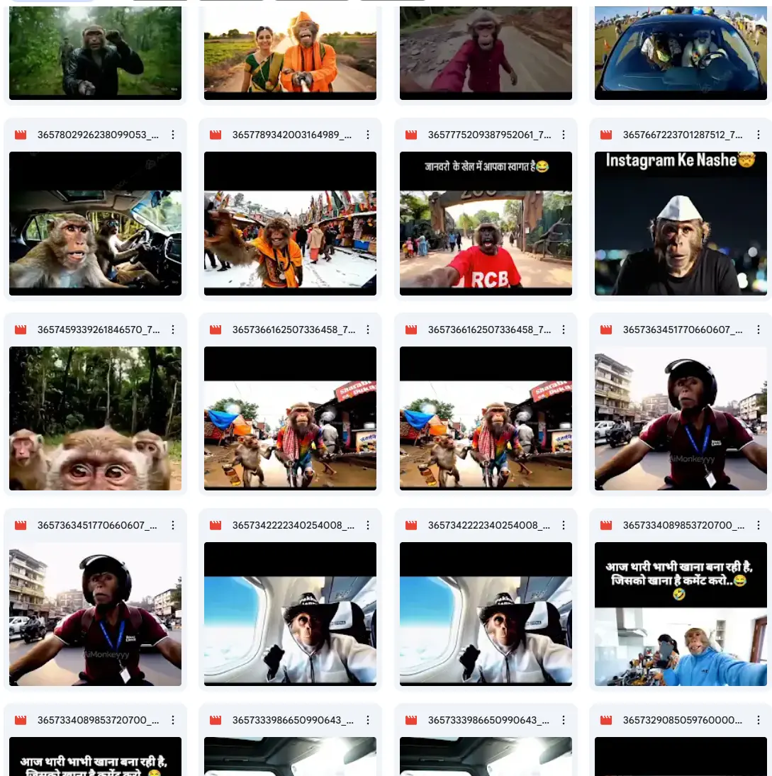 Ready Made Monkey Vlogging Reels Bundle (500+) – High Quality Viral No-Copyright Videos 2