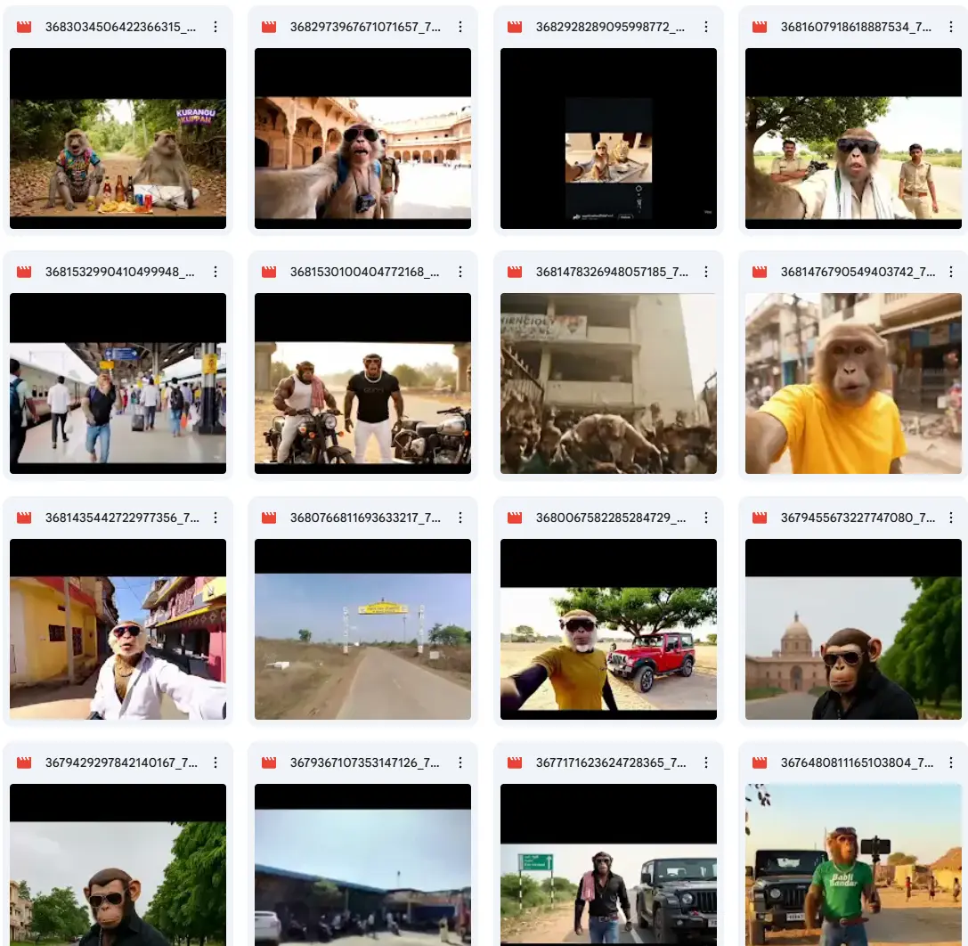 Ready Made Monkey Vlogging Reels Bundle (500+) – High Quality Viral No-Copyright Videos 3