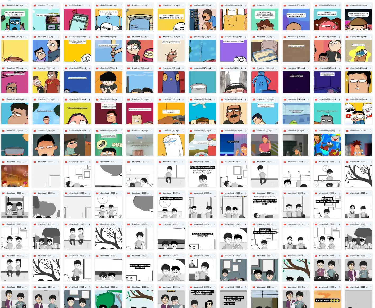 Viral 2D Hindi/Desi Cartoon Animation Bundle (50+ Long & 220+ Short Videos) – Ready-to-Upload YouTube & Reels Pack 2